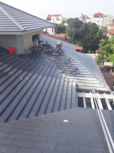 Chống thấm tại Hải Phòng - Mái ngói nhà ông Phạm Từ Thứ - Chủ Tịch Quận Lê Chân